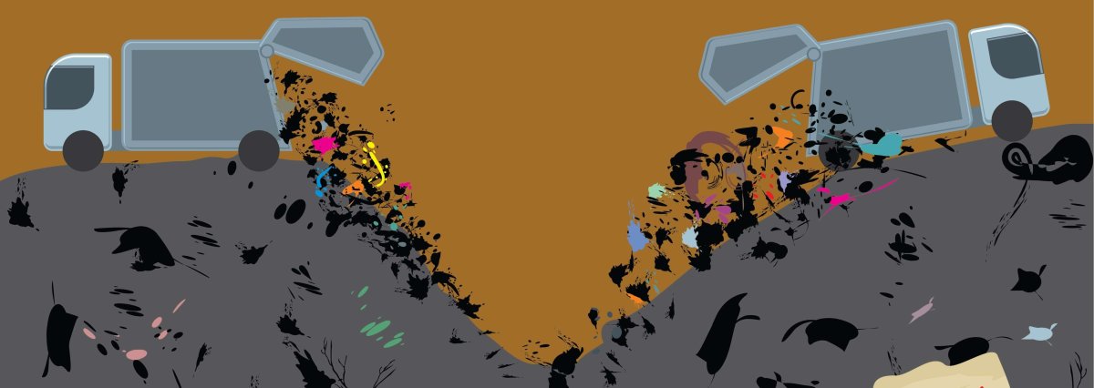 Свалка иллюстрация