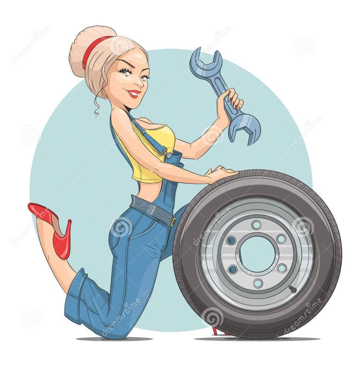 Чувак с гаечным ключом