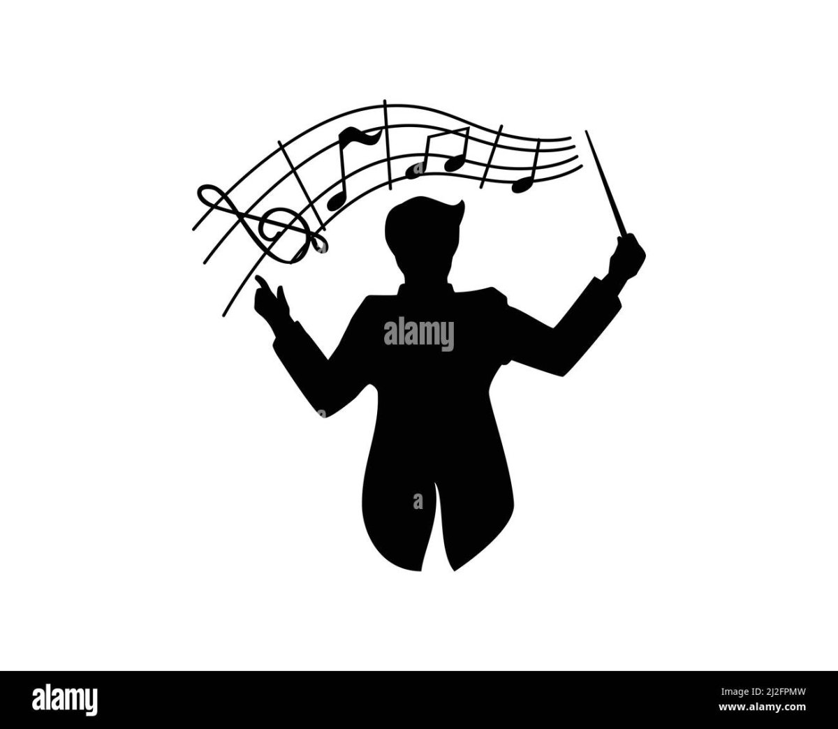 Дирижер силуэт