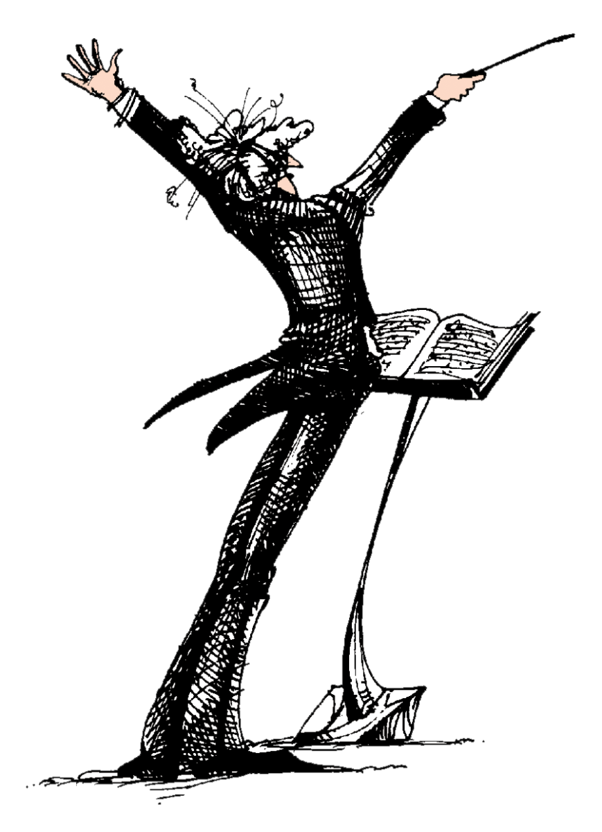 Дирижер карикатура