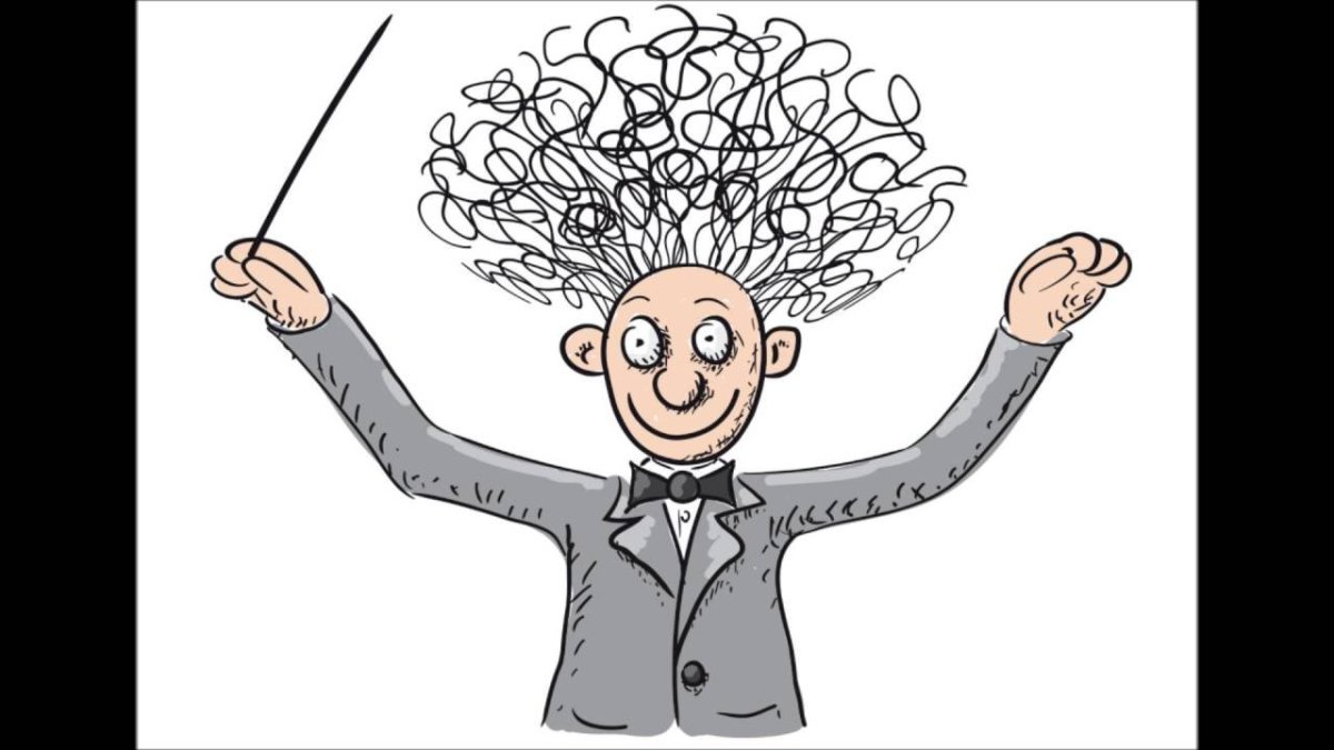 Дирижер карикатура