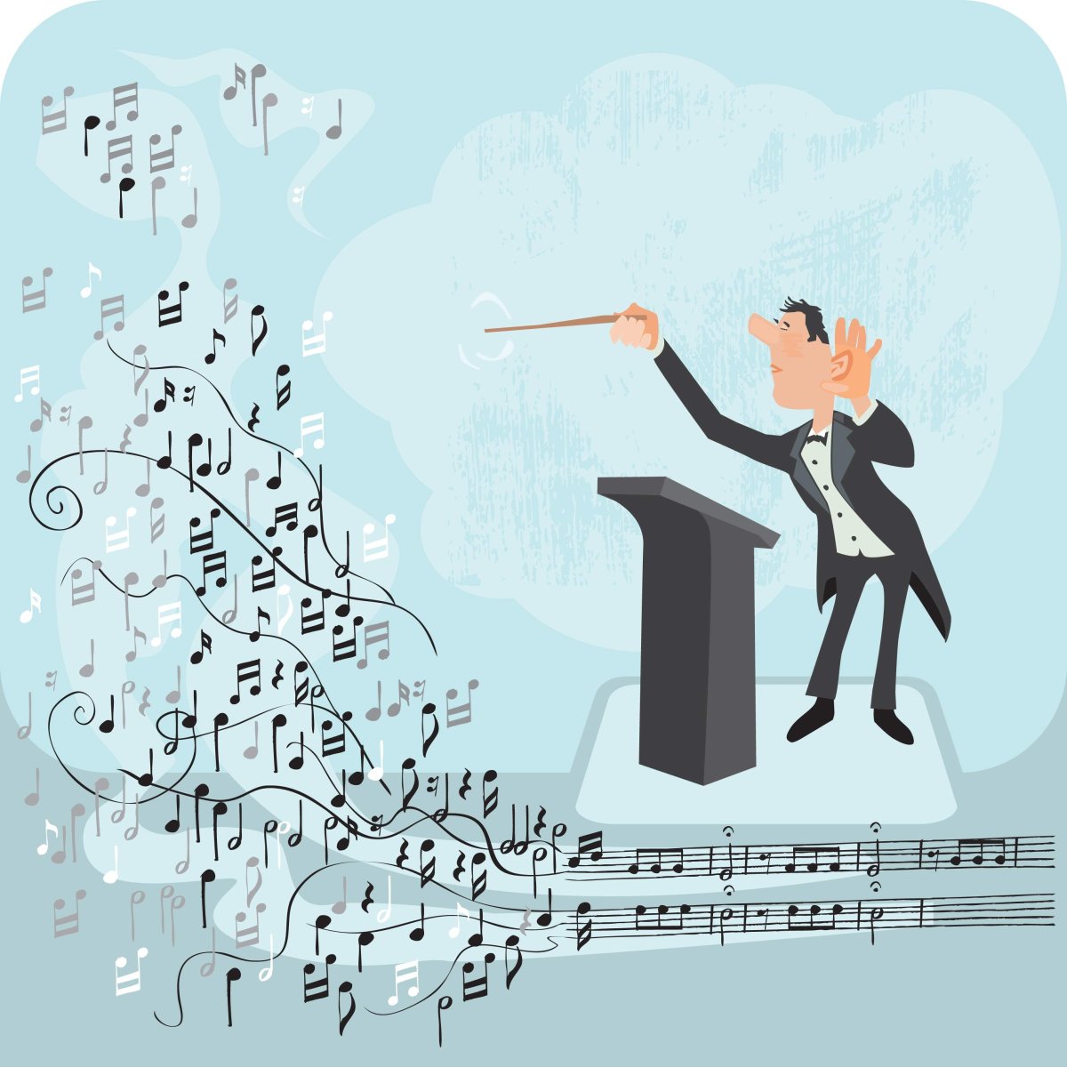Дирижер иллюстрация