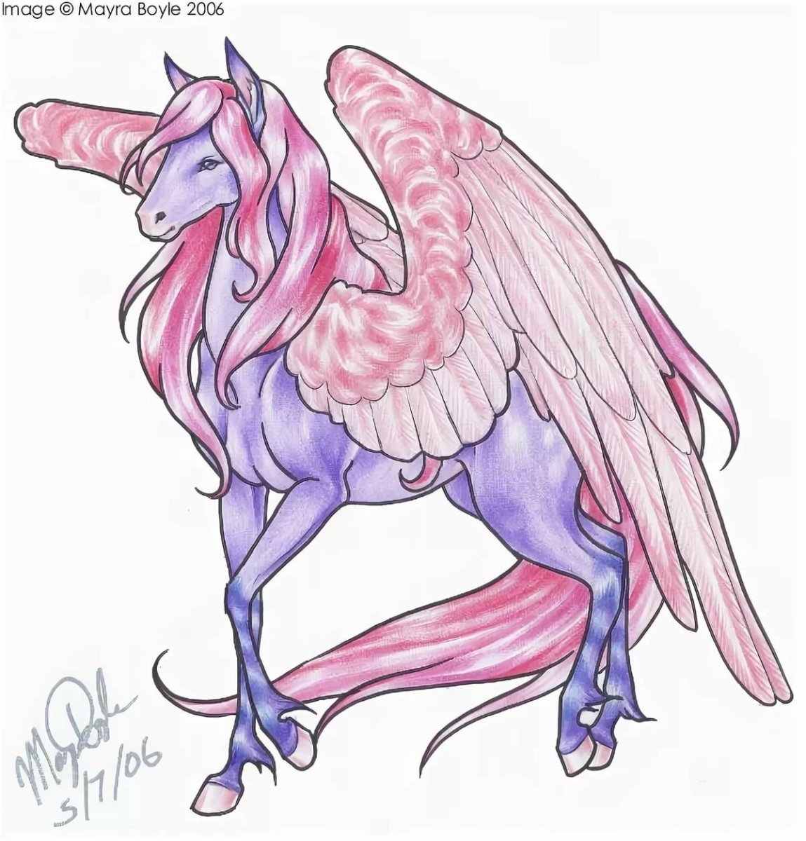 Магические животные карандашом