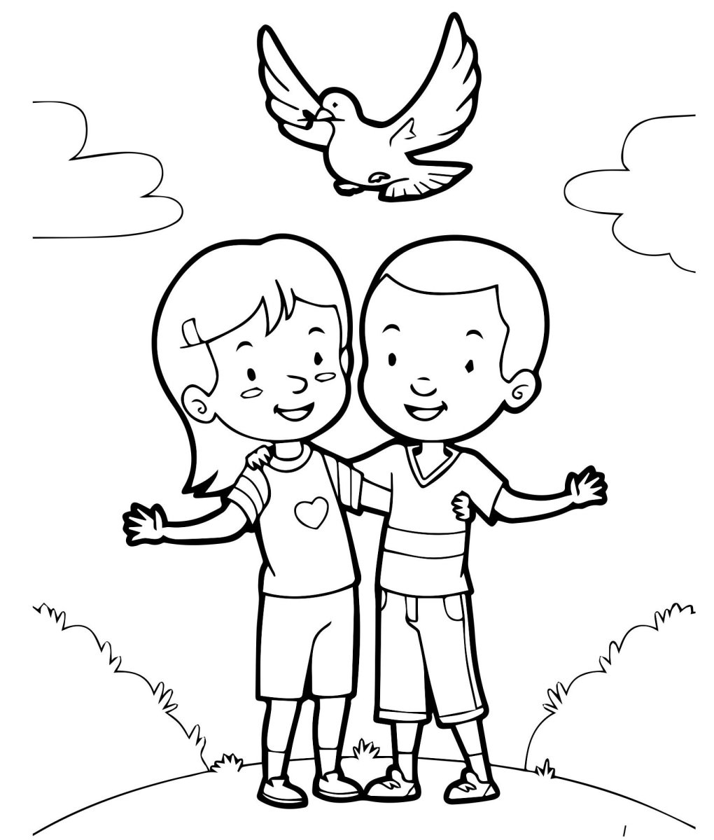 Добрые поступки раскраски для детей