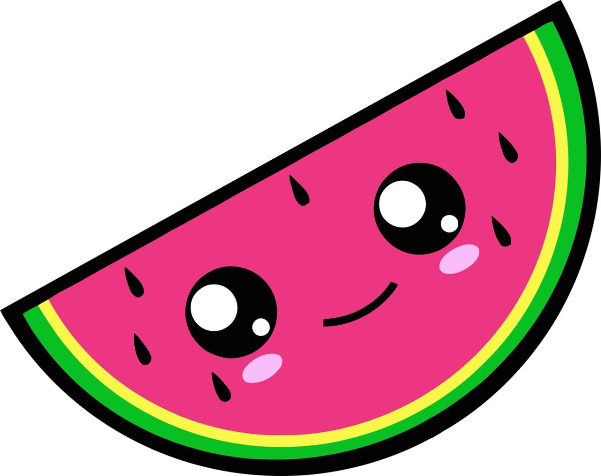 Арбузная долька с глазками