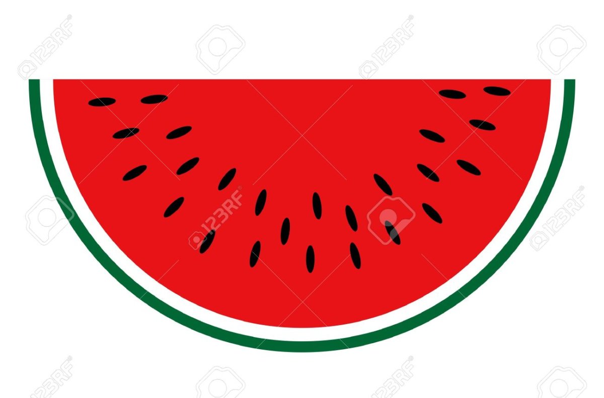 Арбузная долька эскиз