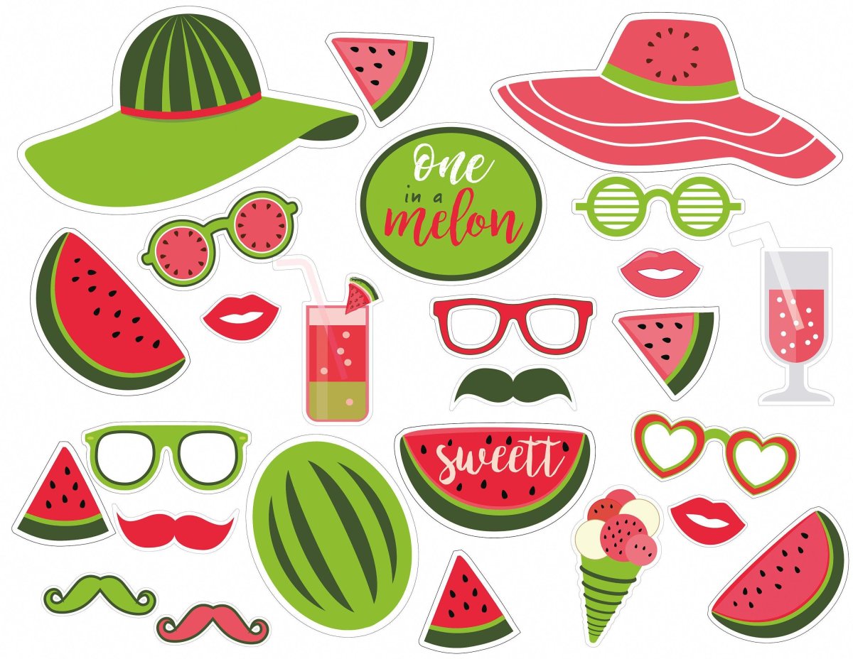 Арбуз долька вектор контур