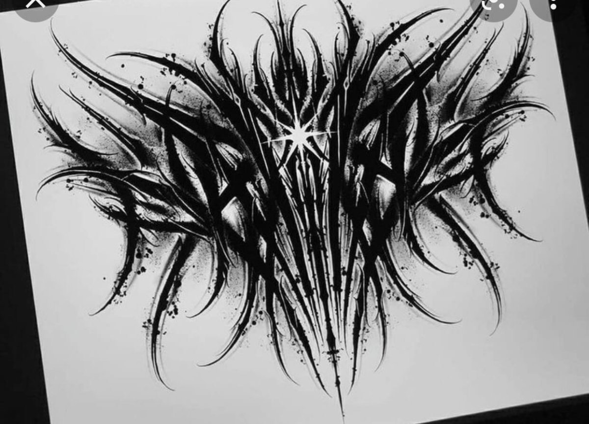 Тату Филин на шее