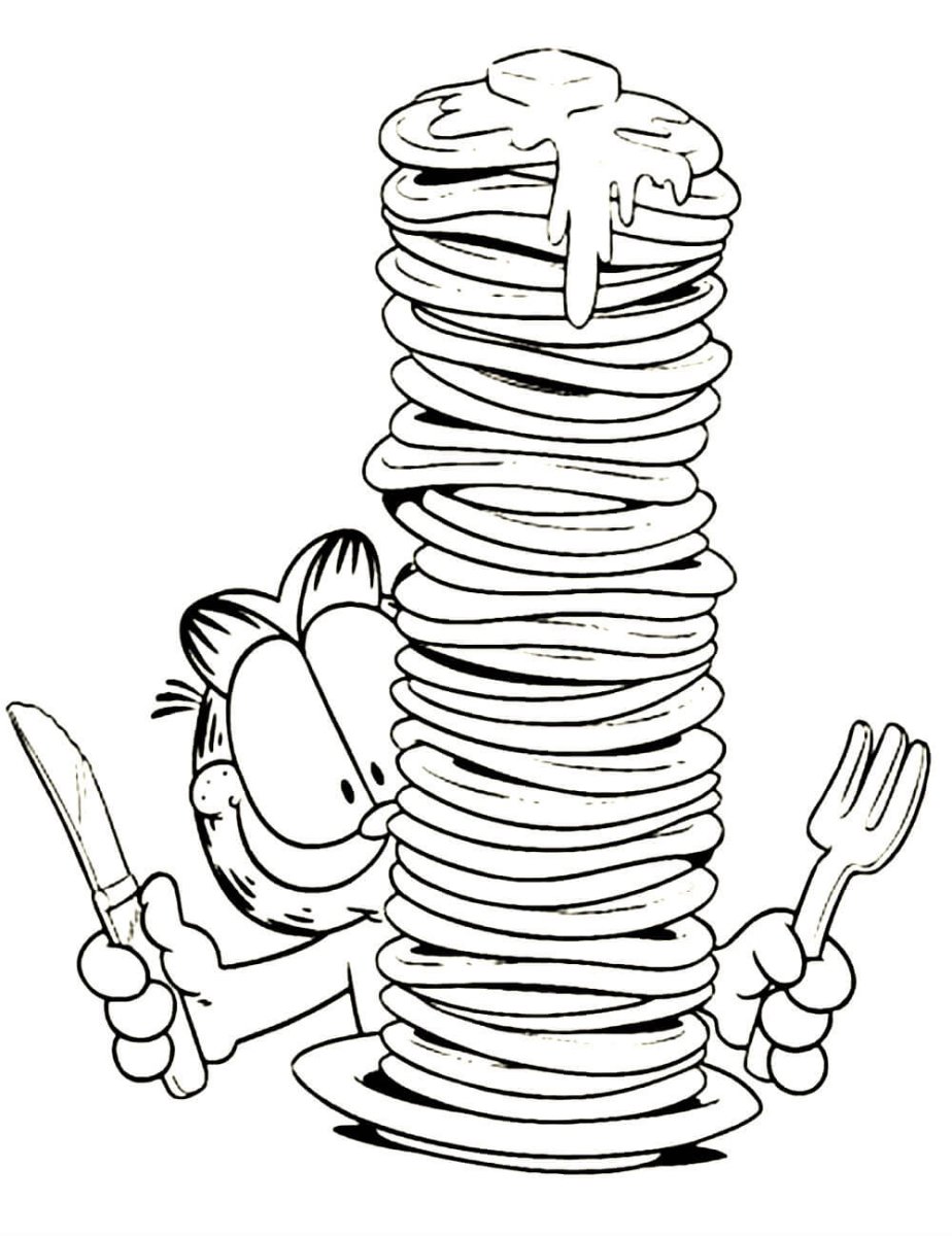 Блинчики скетч вектор