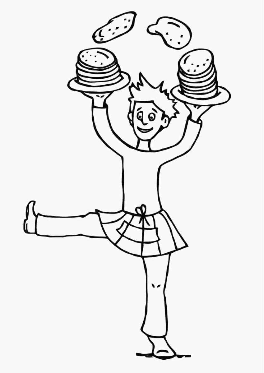 Масленица раскраска