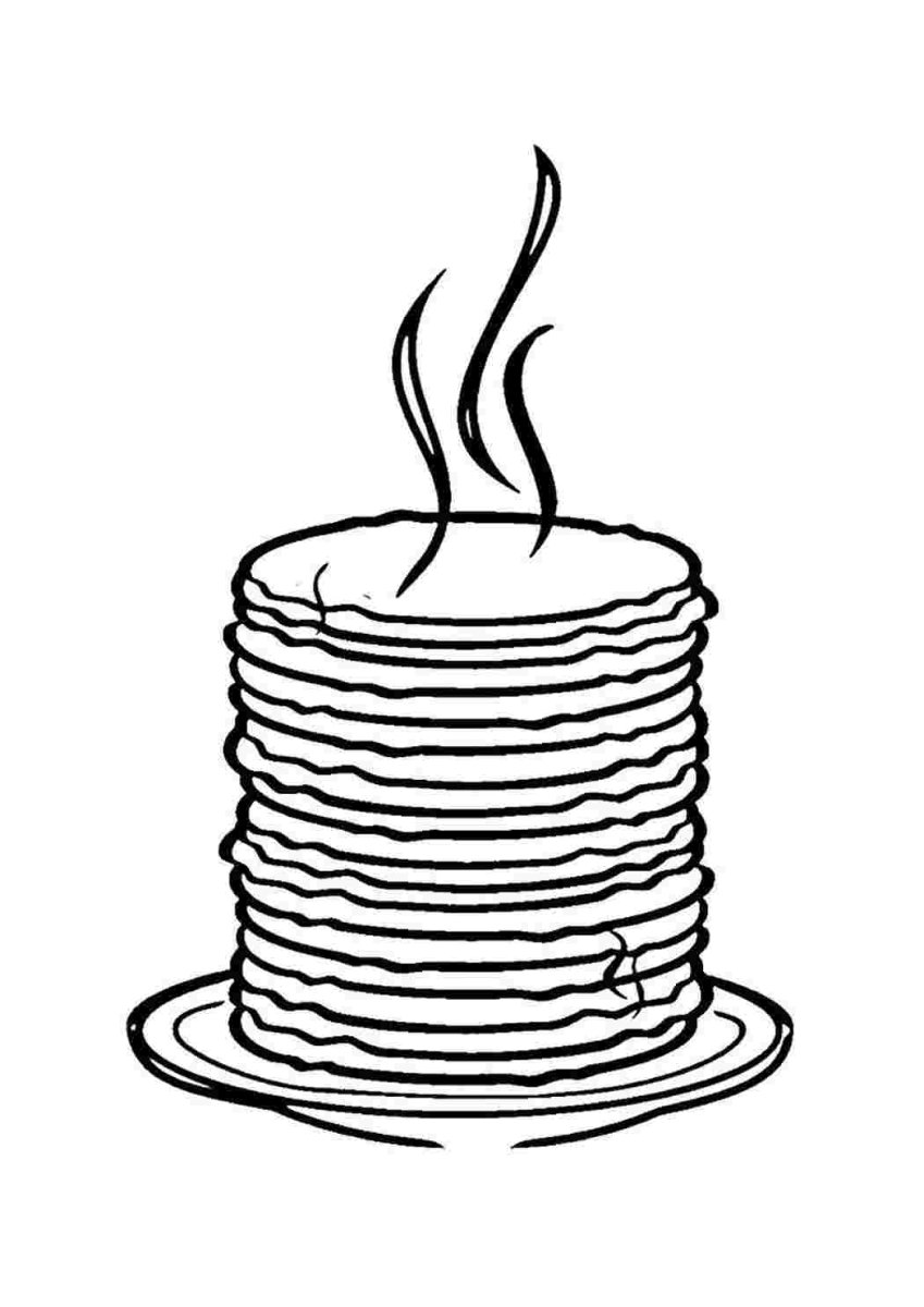 Блины гравюра