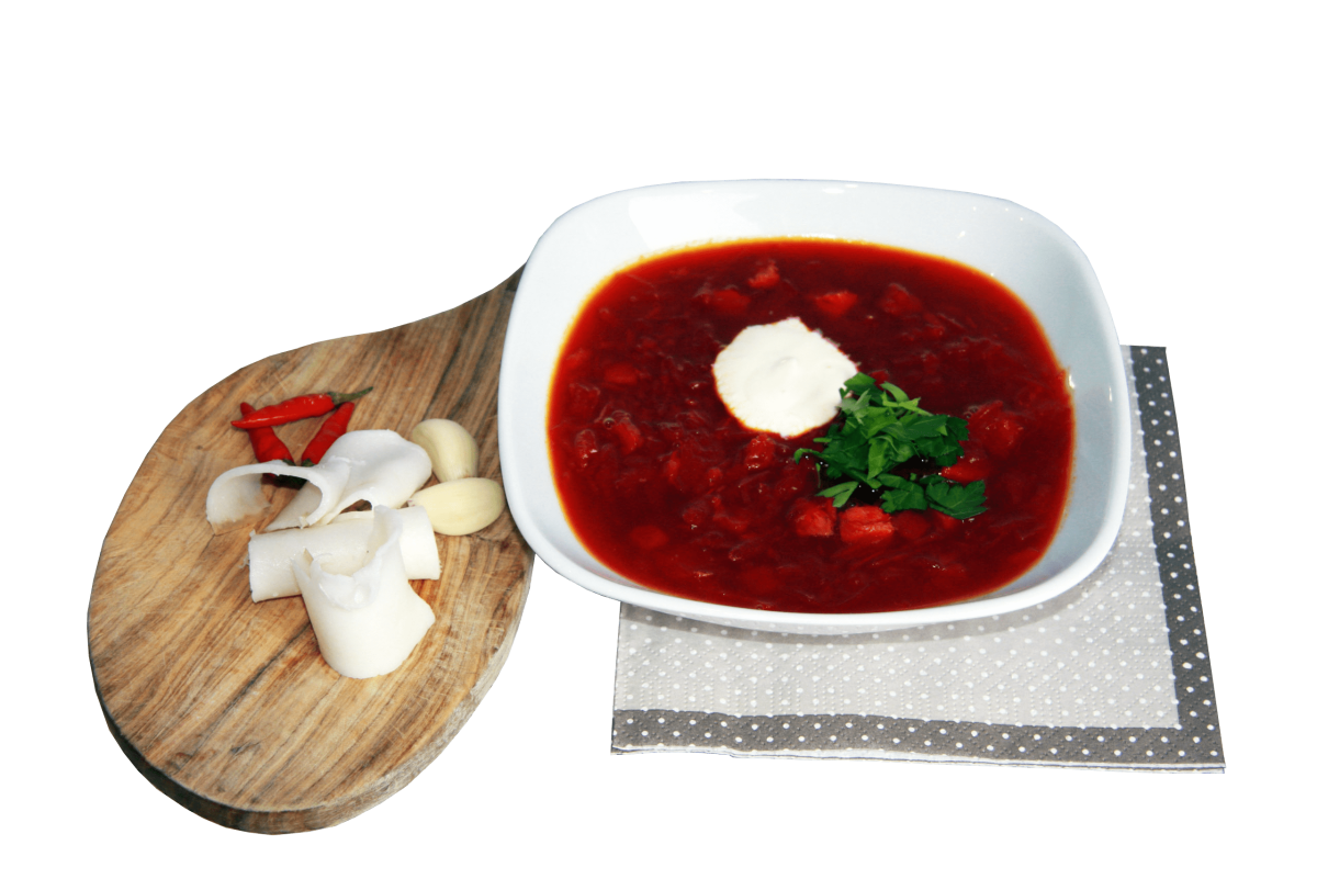 Борщ со сметаной арт