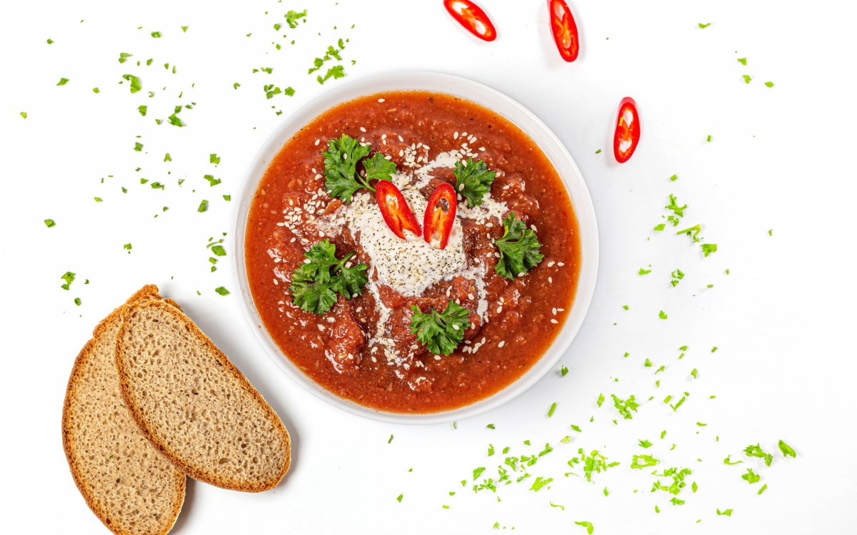 Кубанский борщ со шпиком