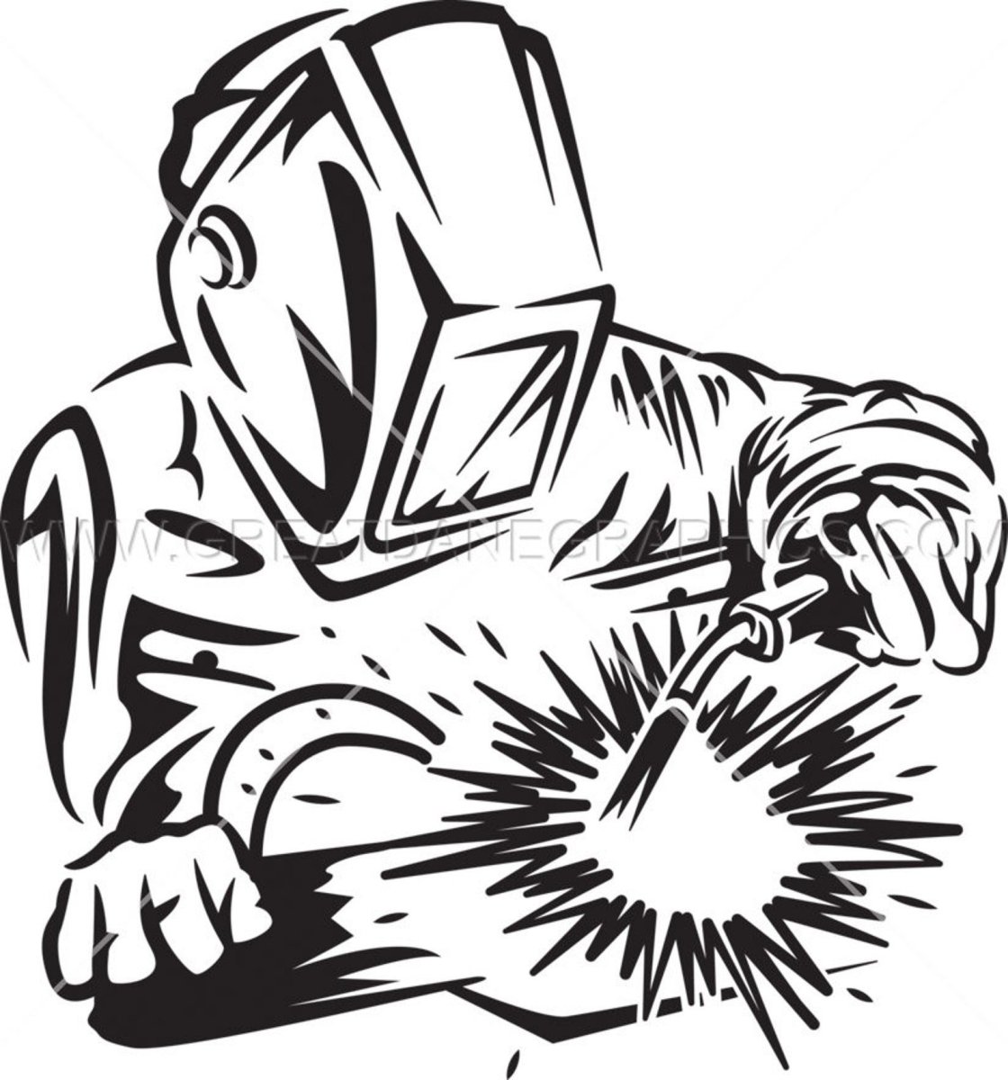 Сварщик силуэт