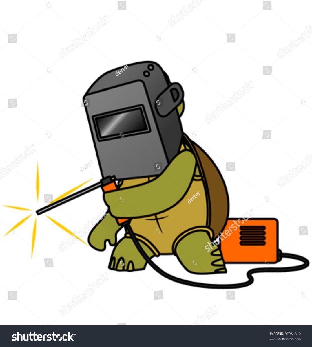 Силуэт сварщика вектор