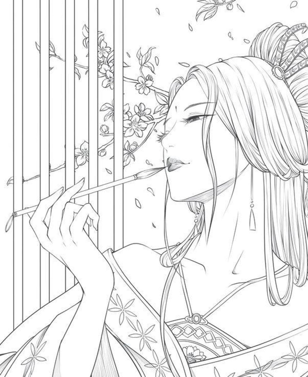 Китайские рисунки для срисовки