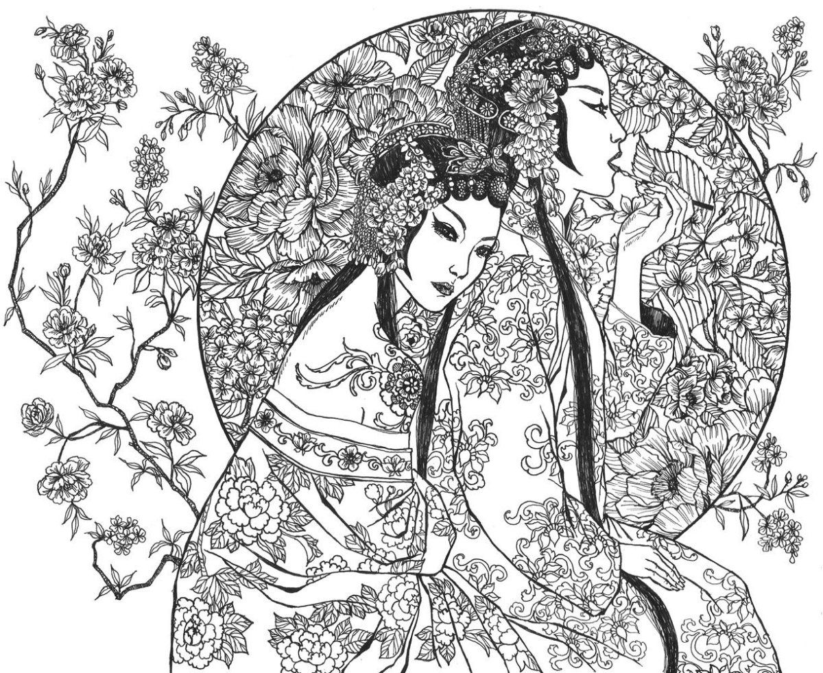 Контурная карта КНР