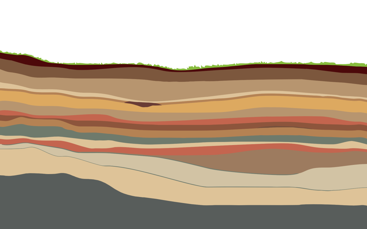 Проросток из земли нарисованный