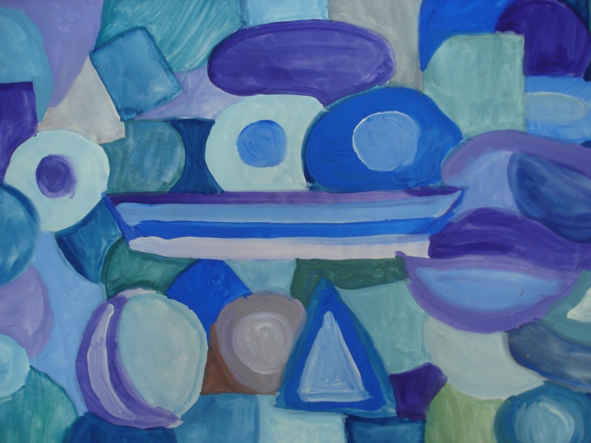 Композиция в теплой и холодной гамме