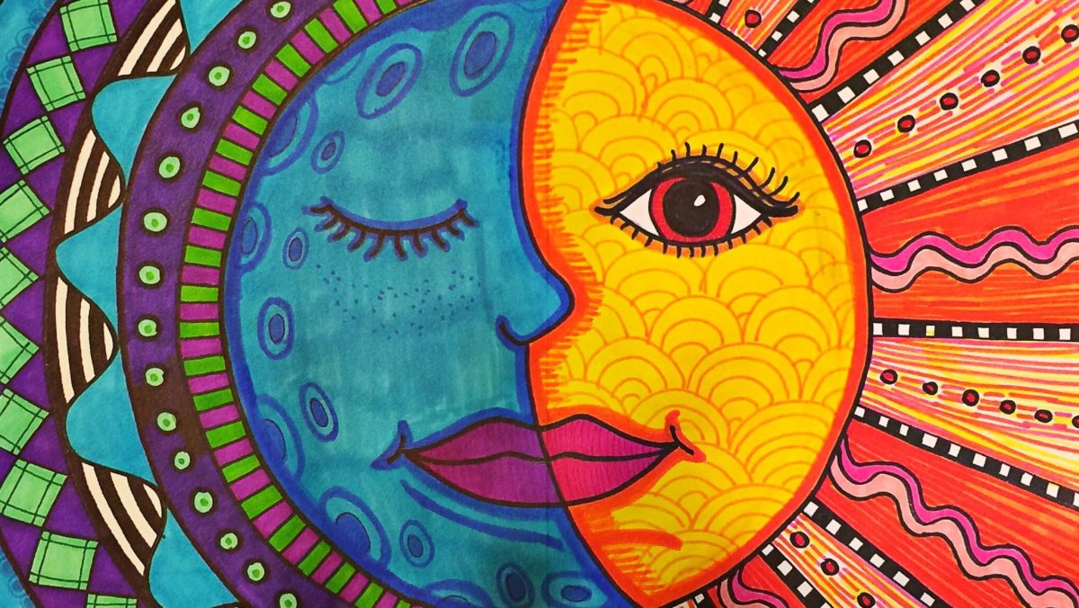 Мандала Мексика солнце Луна