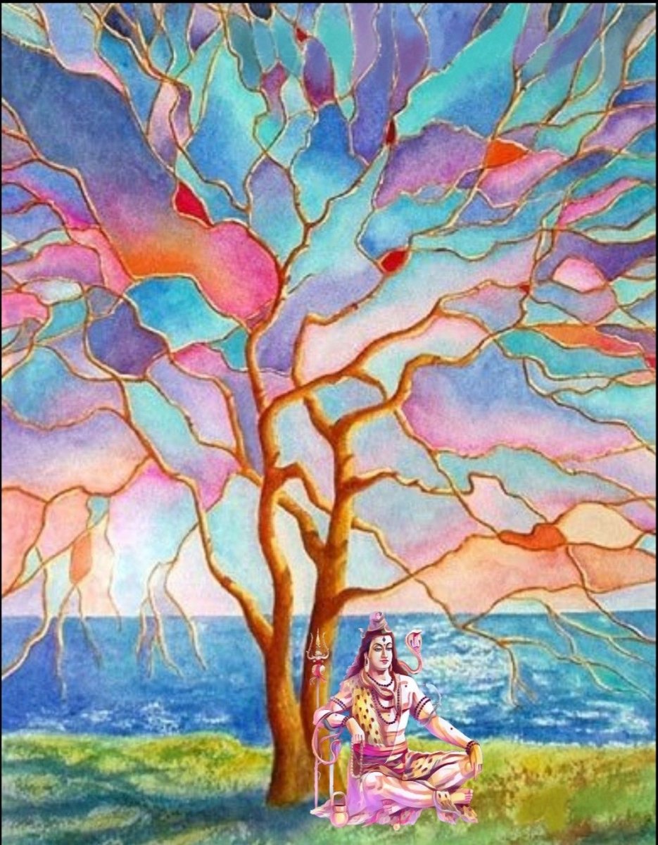 Декоративный пейзаж дерево