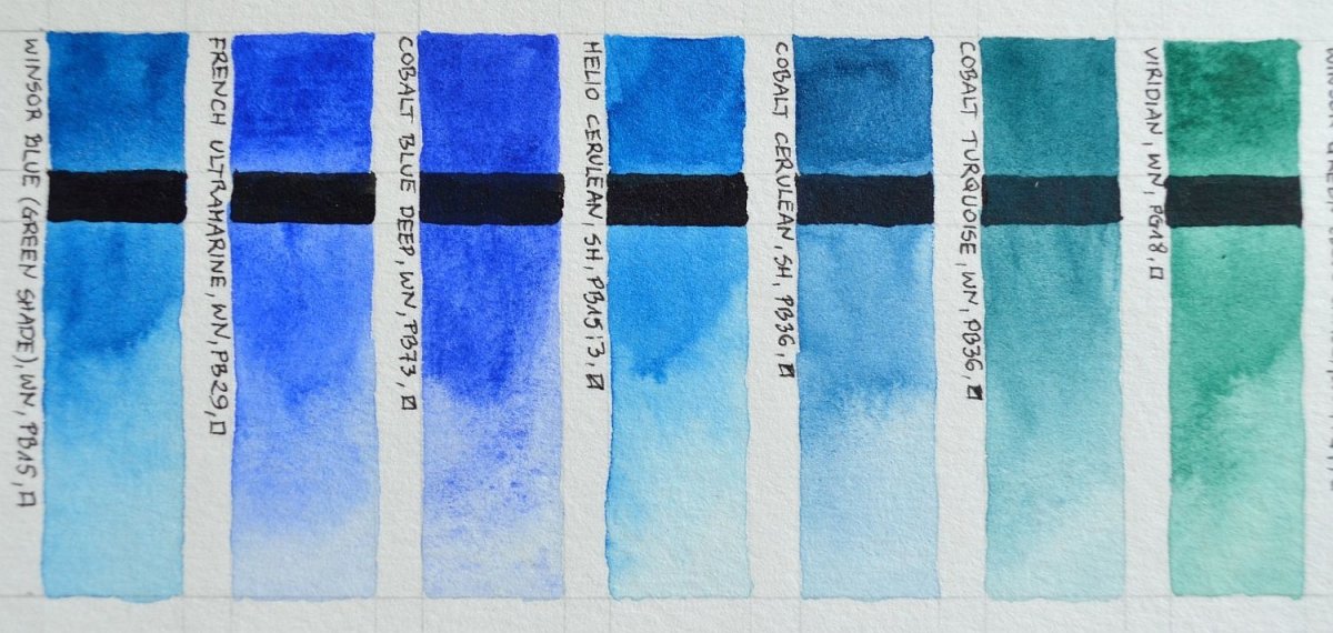 Холодные цвета акварели