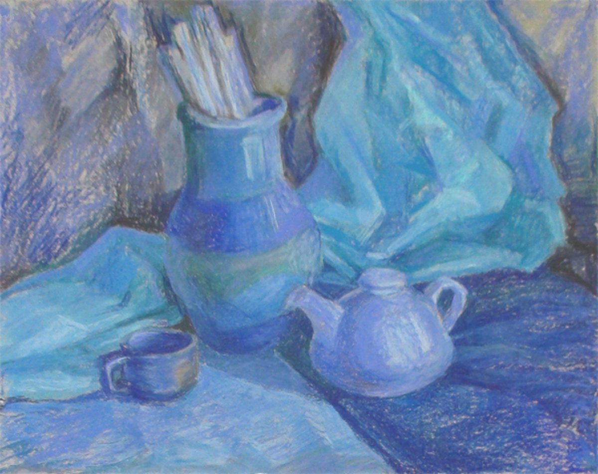 Натюрморт в холодной цветовой гамме