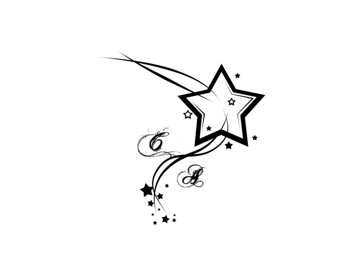 Татуировка звезда эскиз