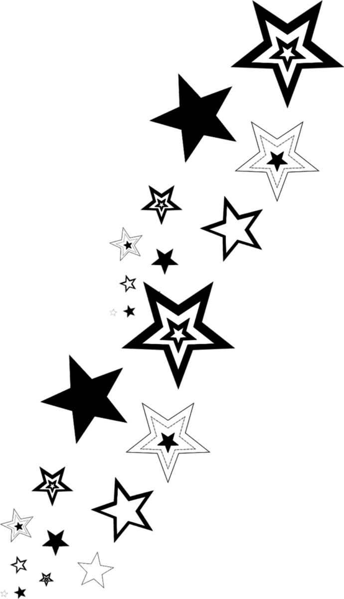 Тату звездочки эскизы