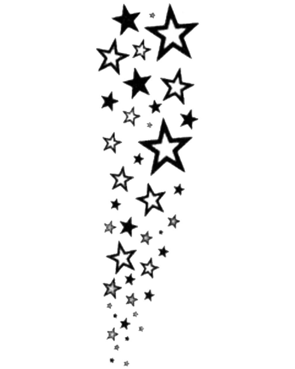 Переводные тату "звезды"