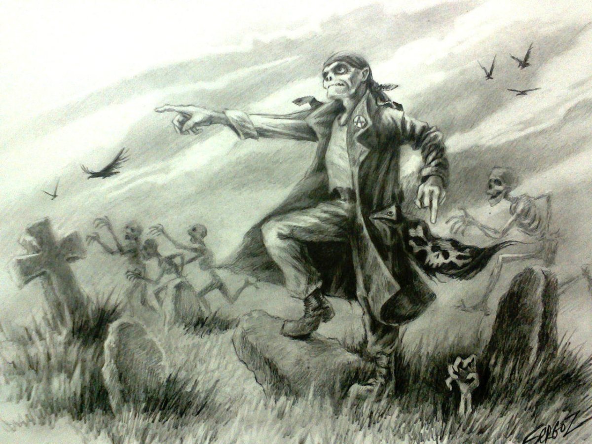 Старый дед и внучек иллюстрация