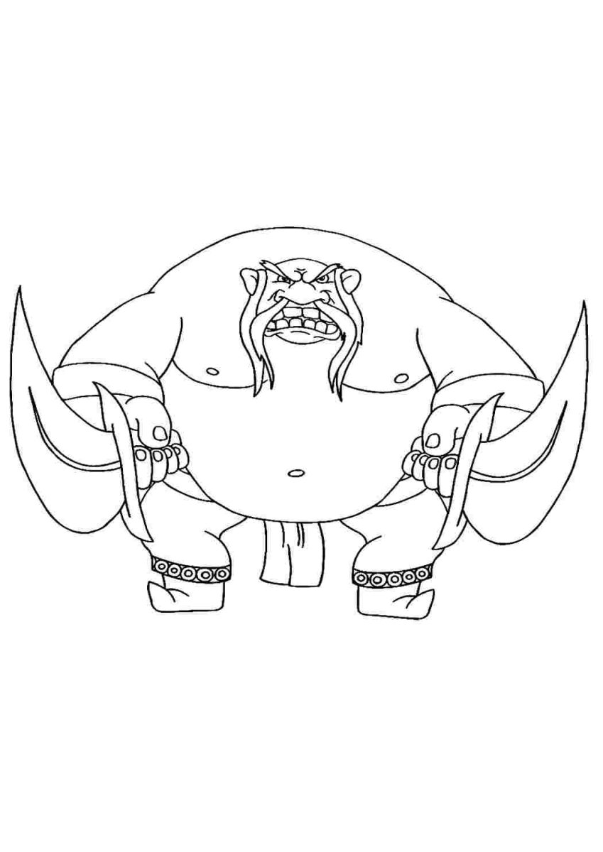 Алеша Попович раскраска для детей