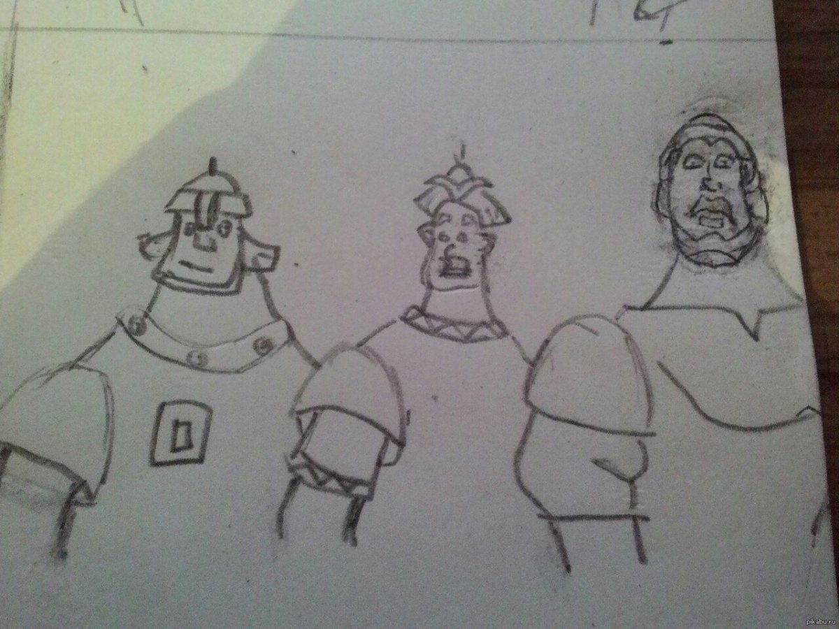 Три богатыря рисунок