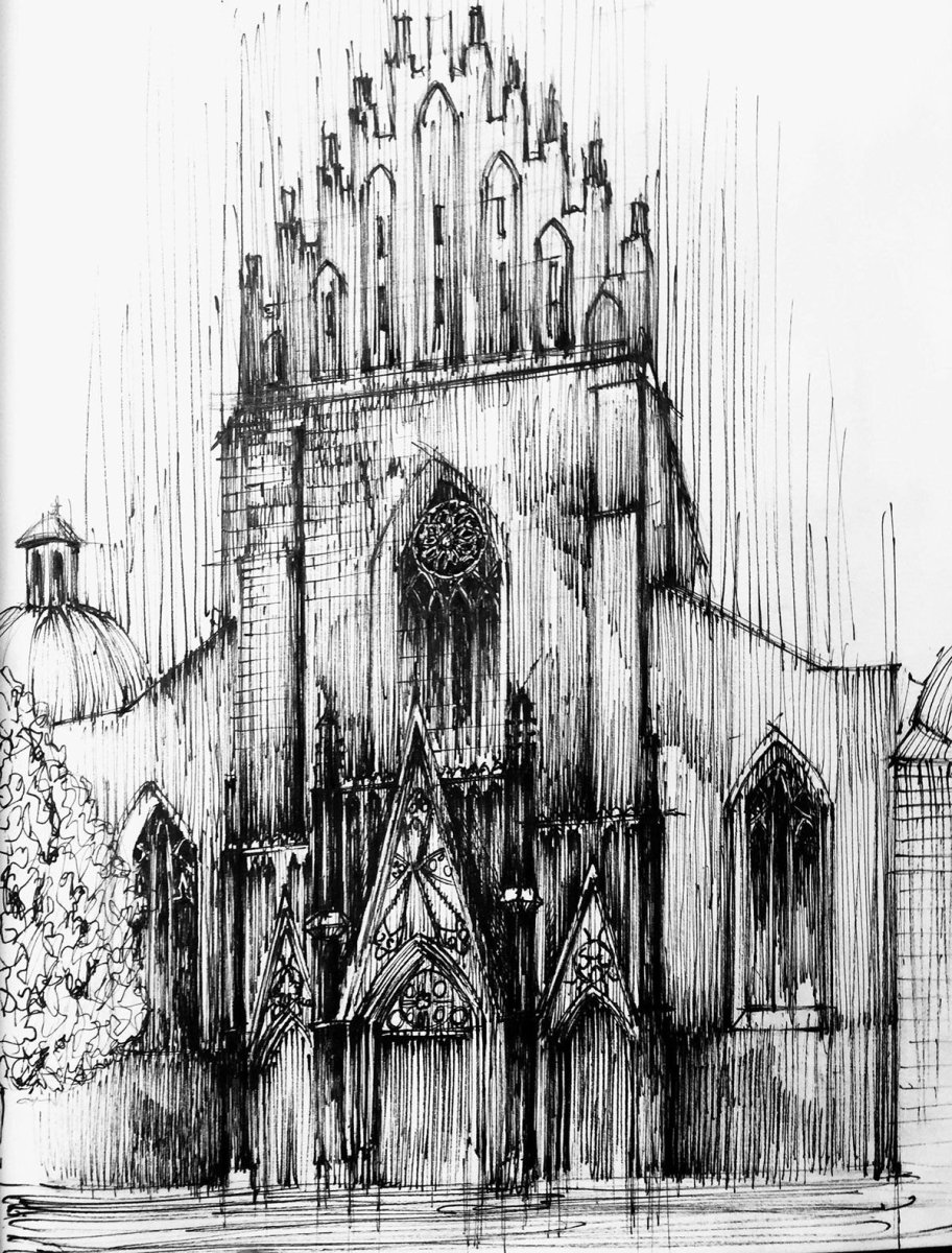 Готика архитектура рисунок