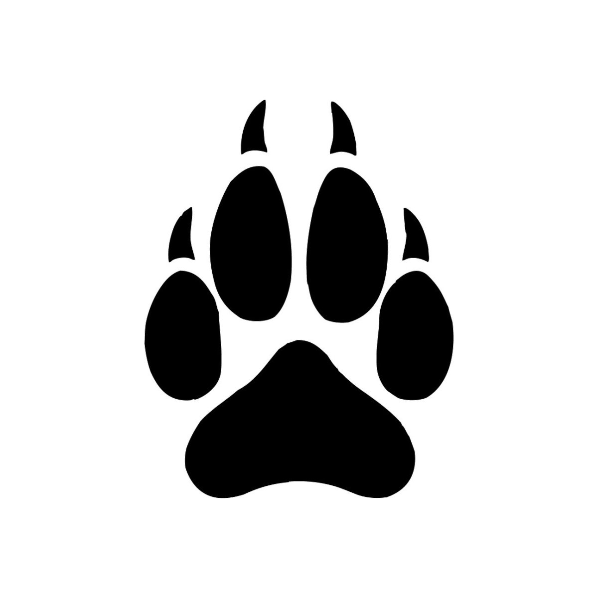 Лапа волка рисунок