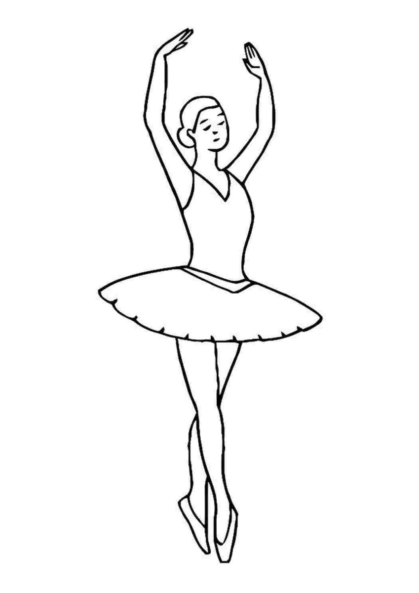 Лебединое озеро раскраска