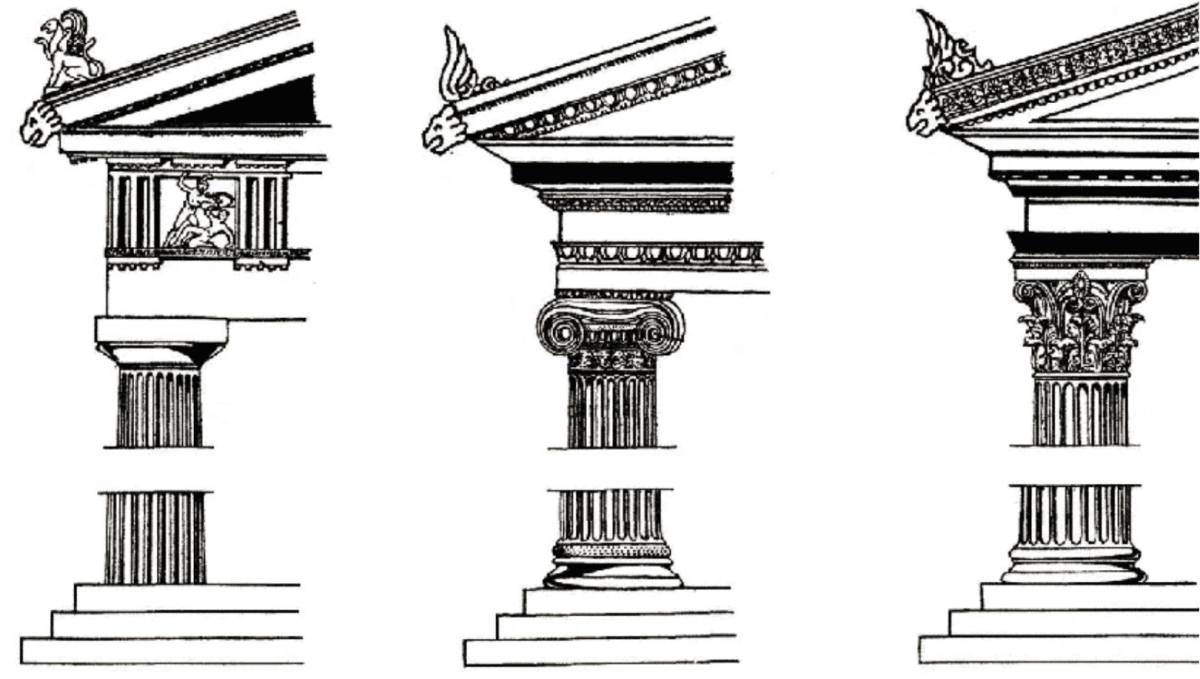 Ионический ордер рисунок