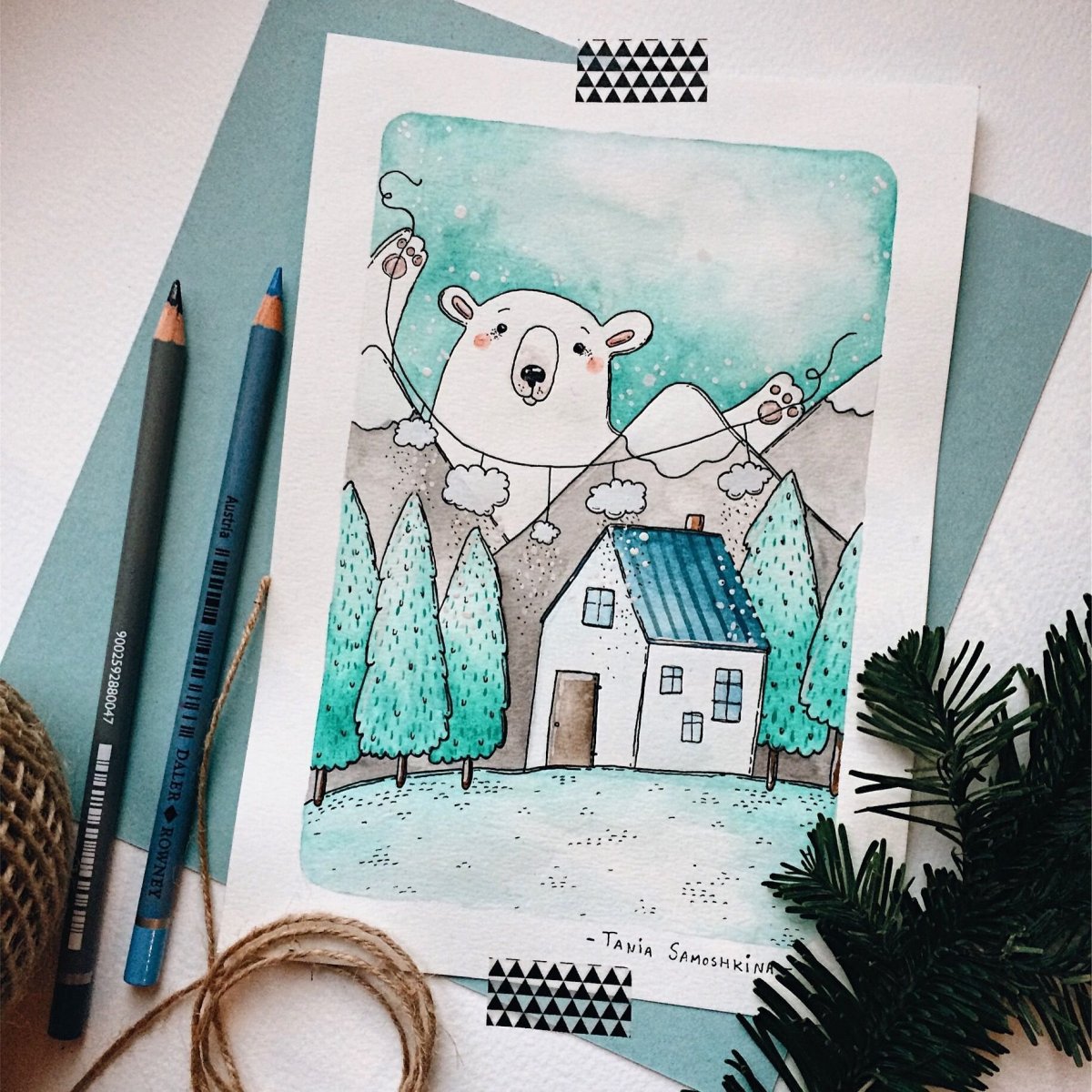 Идеи для рисунков легкие новогодние