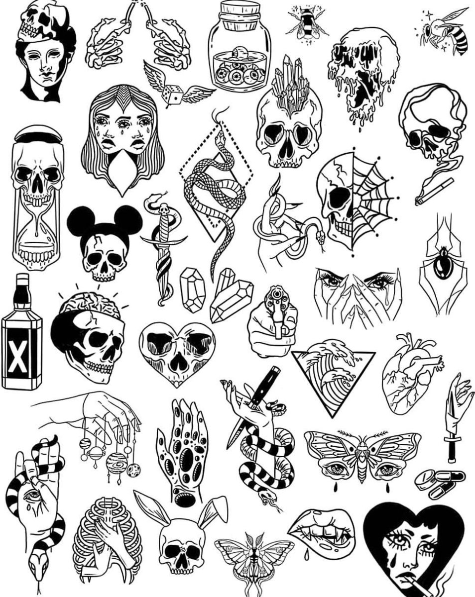 Эскизы татуировок для парней