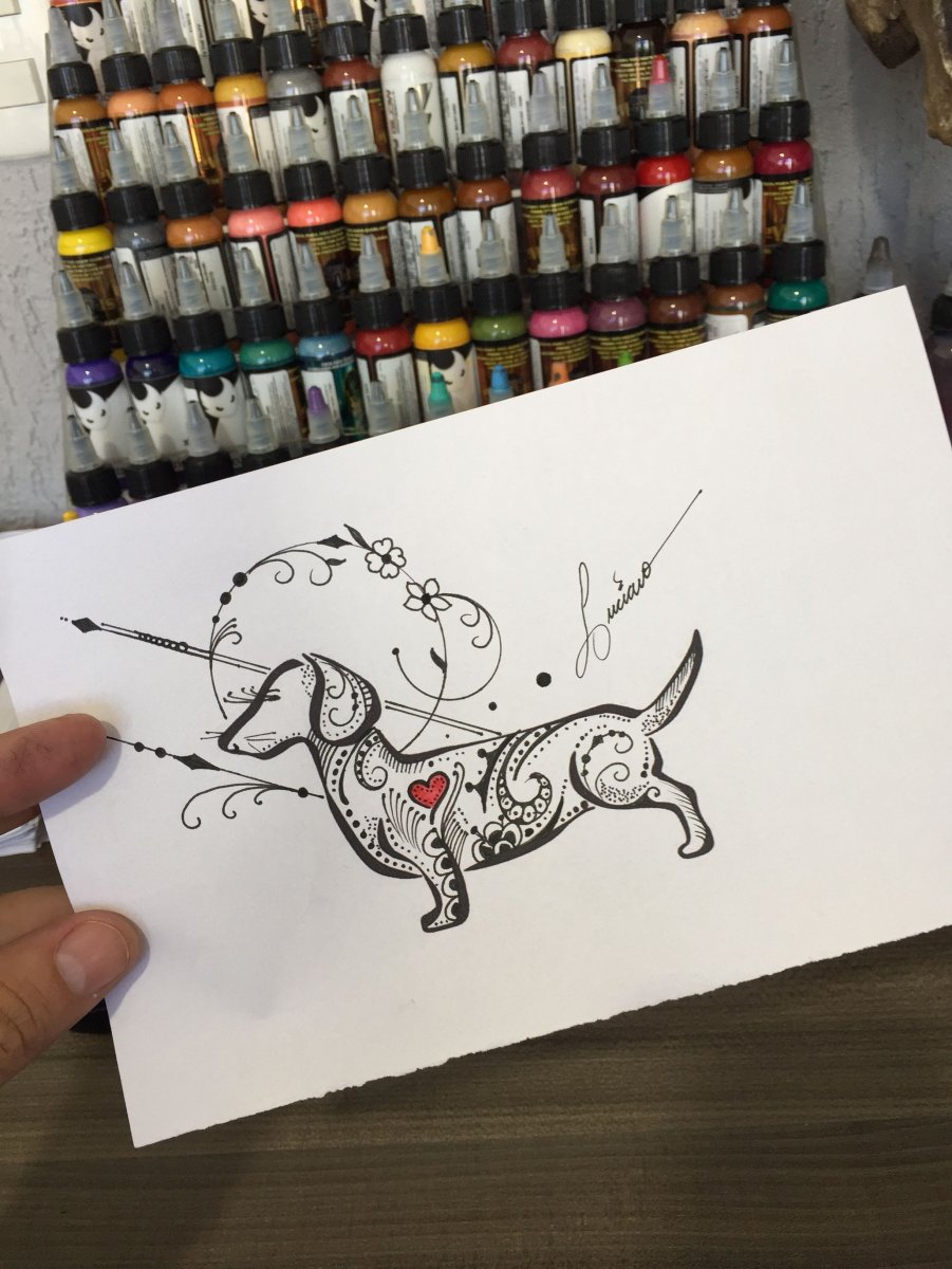 Такса эскиз