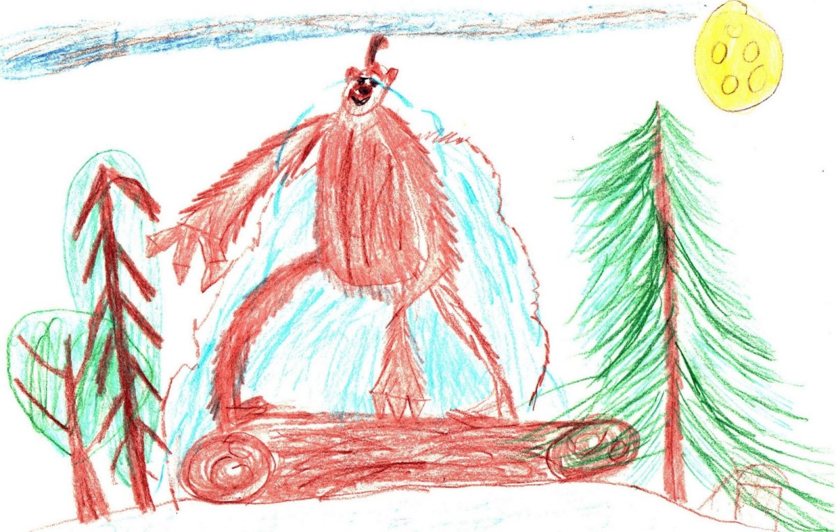 Шурале рисунок легкий