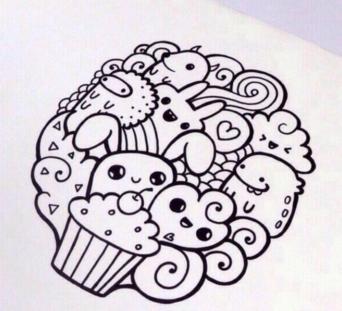 Рисунки антистресс для срисовки