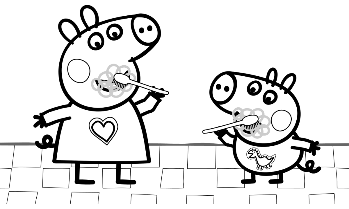 Раскраски свинка пеппа