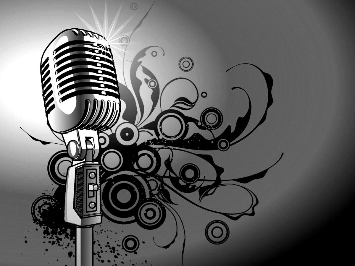 Микрофон рисунок карандашом