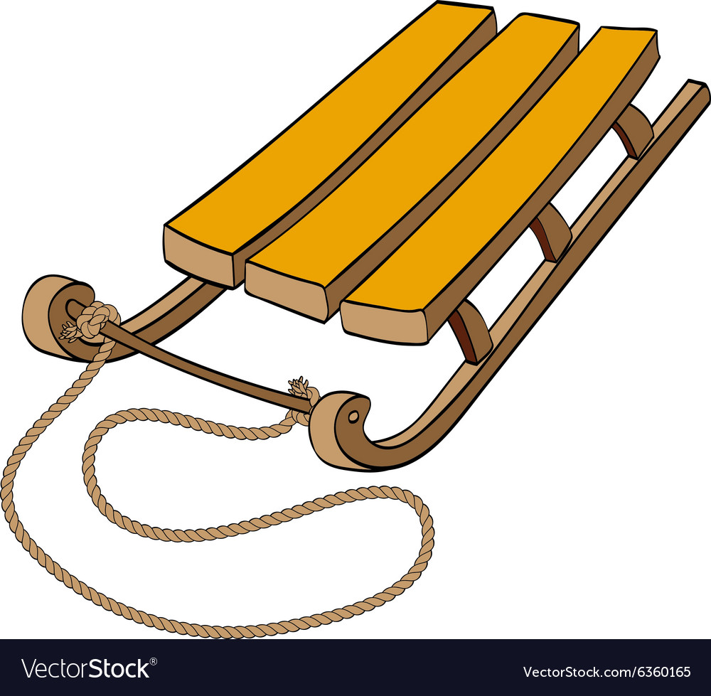 Санки рисунок для детей - 75 фото