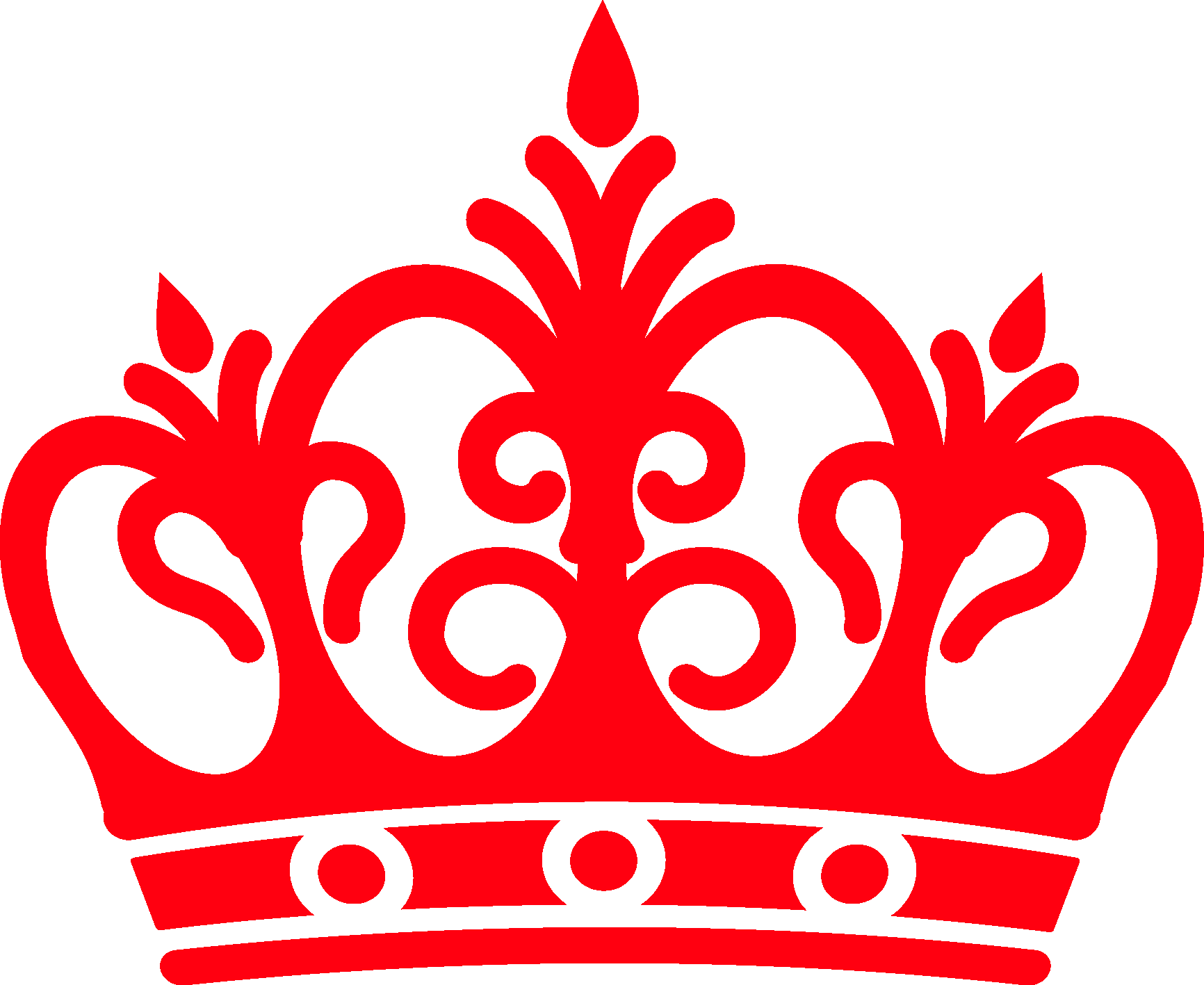 Красно белая корона