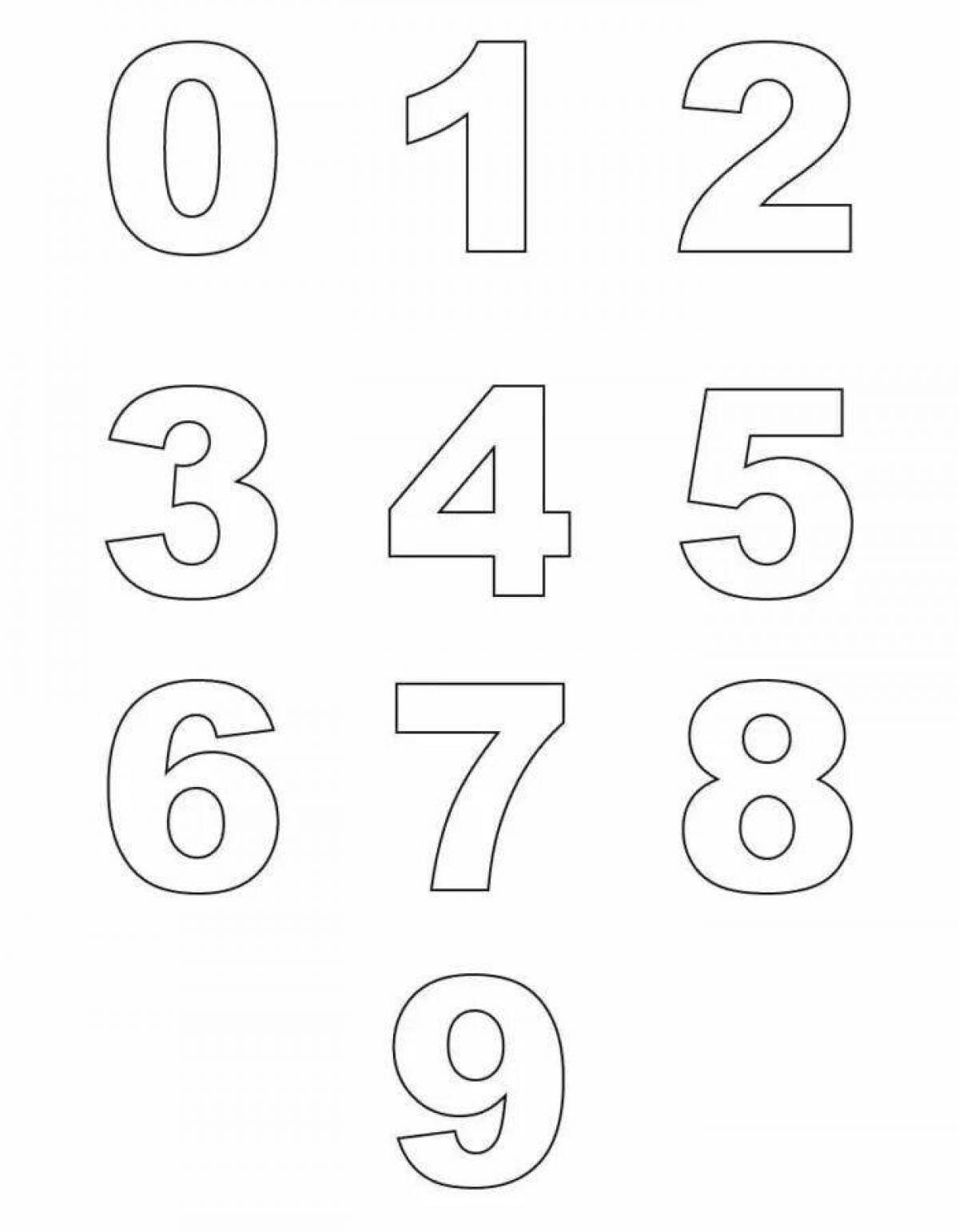 От 1 до 9 используя. Трафарет "цифры". Контурное изображение цифр. Цифры для вырезания. Контуры цифр для раскрашивания.