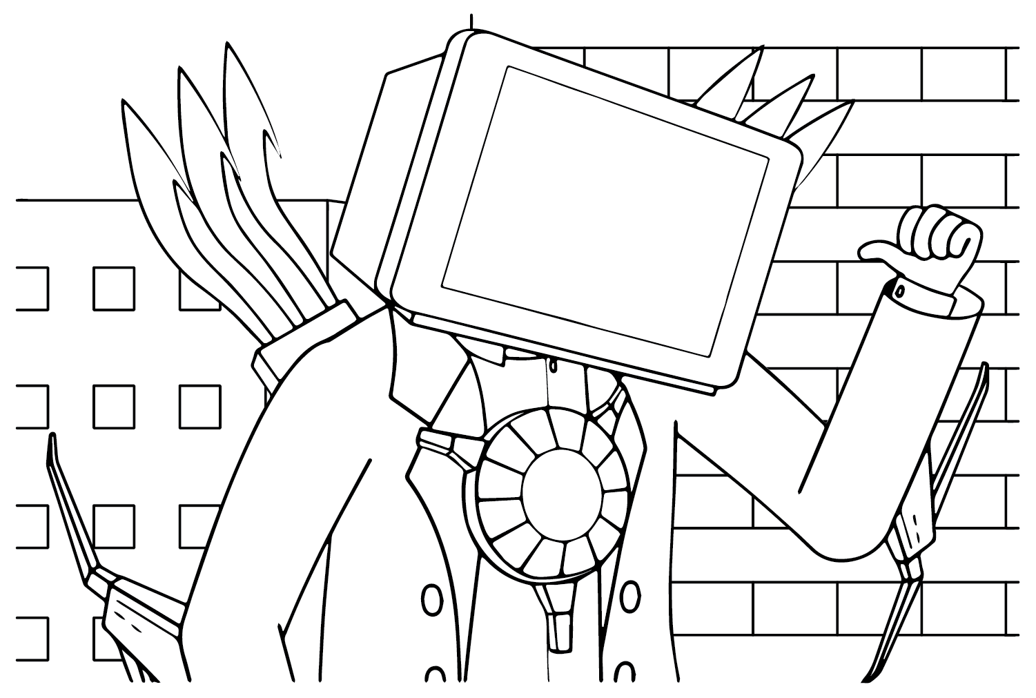 Раскраска спикермена 2.0. Спикермен Титан раскраска. Раскраска спикермен Титан телевизор. ТВ Мэн Титан раскраска. Телевизор Титан раскраска для детей.