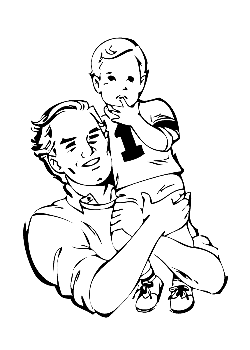 Рисунок отца и сына. Рисунок для папы. Раскраски для пап. Раскраска папа. Папа раскраска для детей.