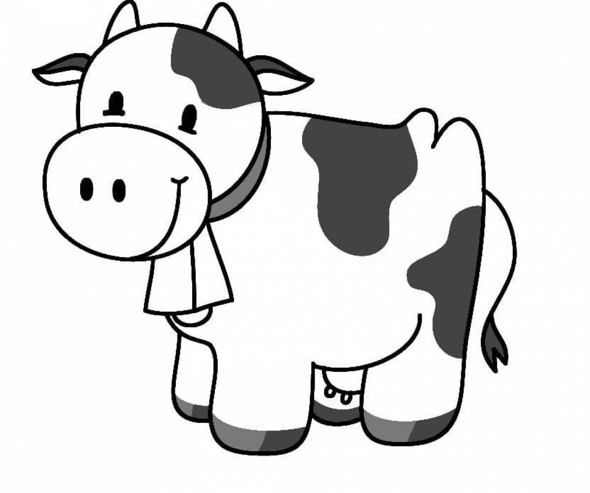 Коровы для детей 3 лет. Корова раскраска для детей. Коровка раскраска для детей. Корова раскраска для малышей. Корова картинка для детей раскраска.